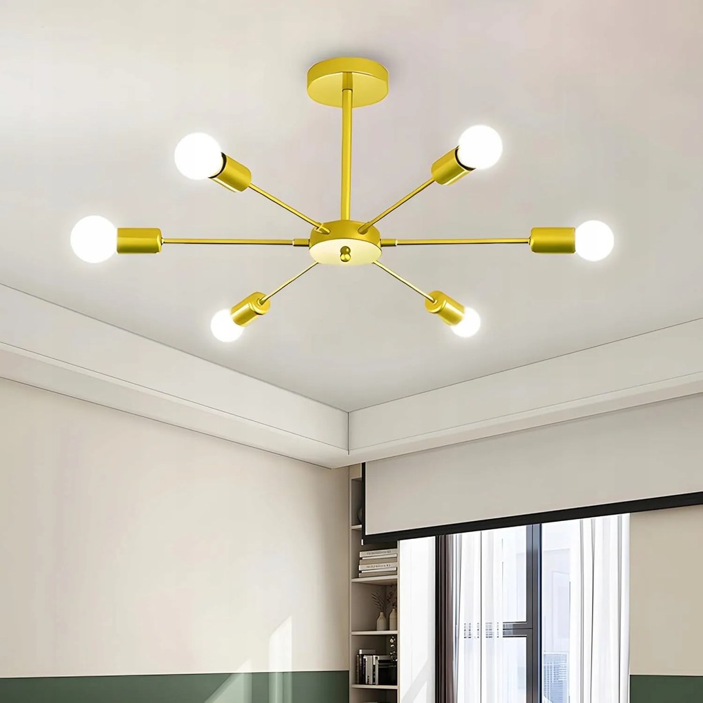 Arany mennyezeti függőlámpa Led csillár E27