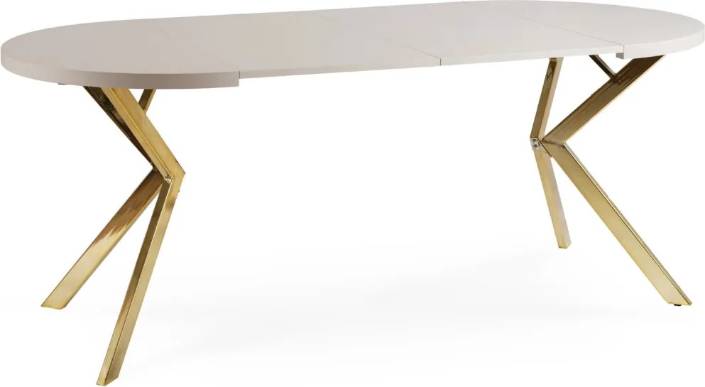 DORIAN asztal 80–160 cm, kasmír/arany