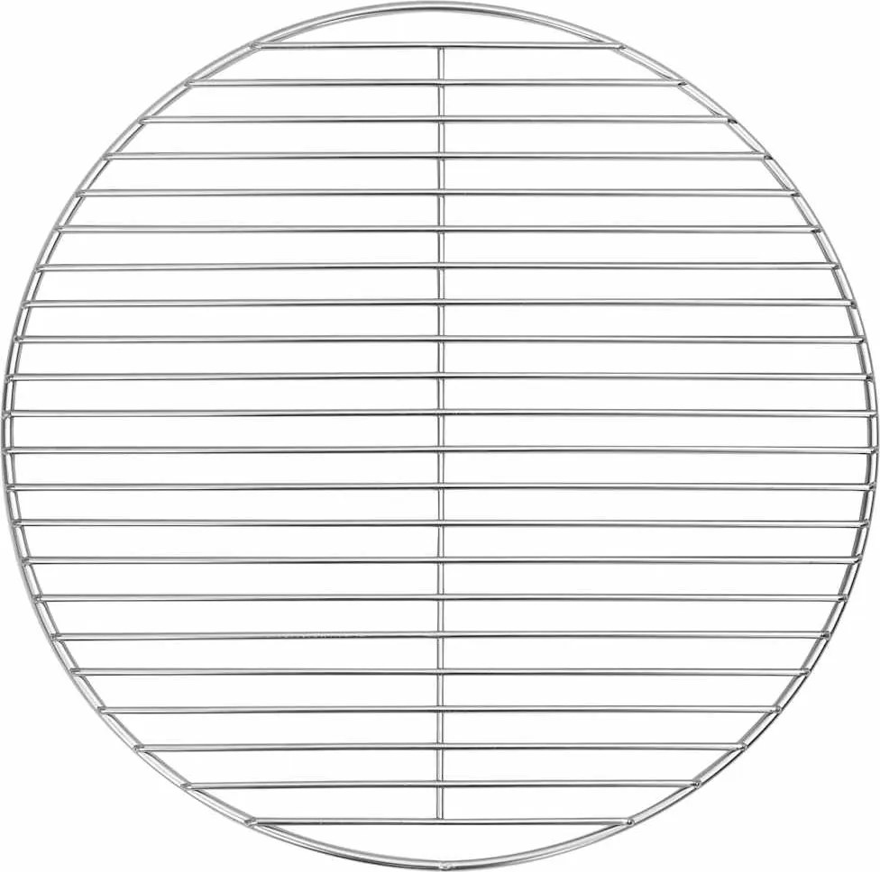 vidaXL Grillrács Ezüst 43 x 43 cm Rozsdamentes acél