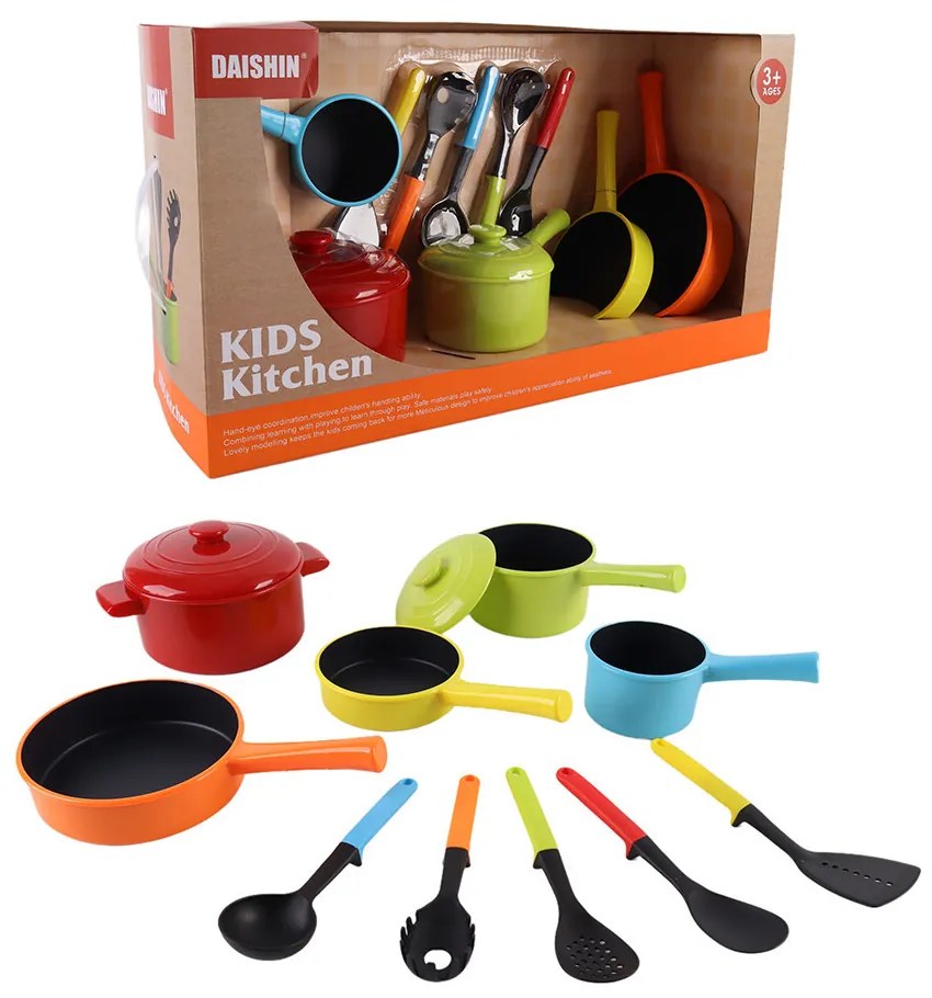 Edénykészlet játékkonyhába 10 darab