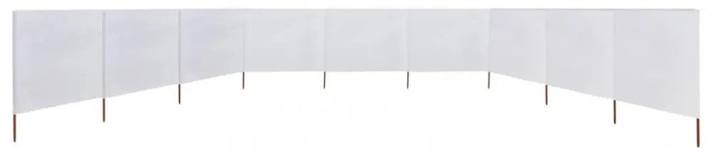homokfehér 9 paneles szövet szélfogó 1200 x 160 cm