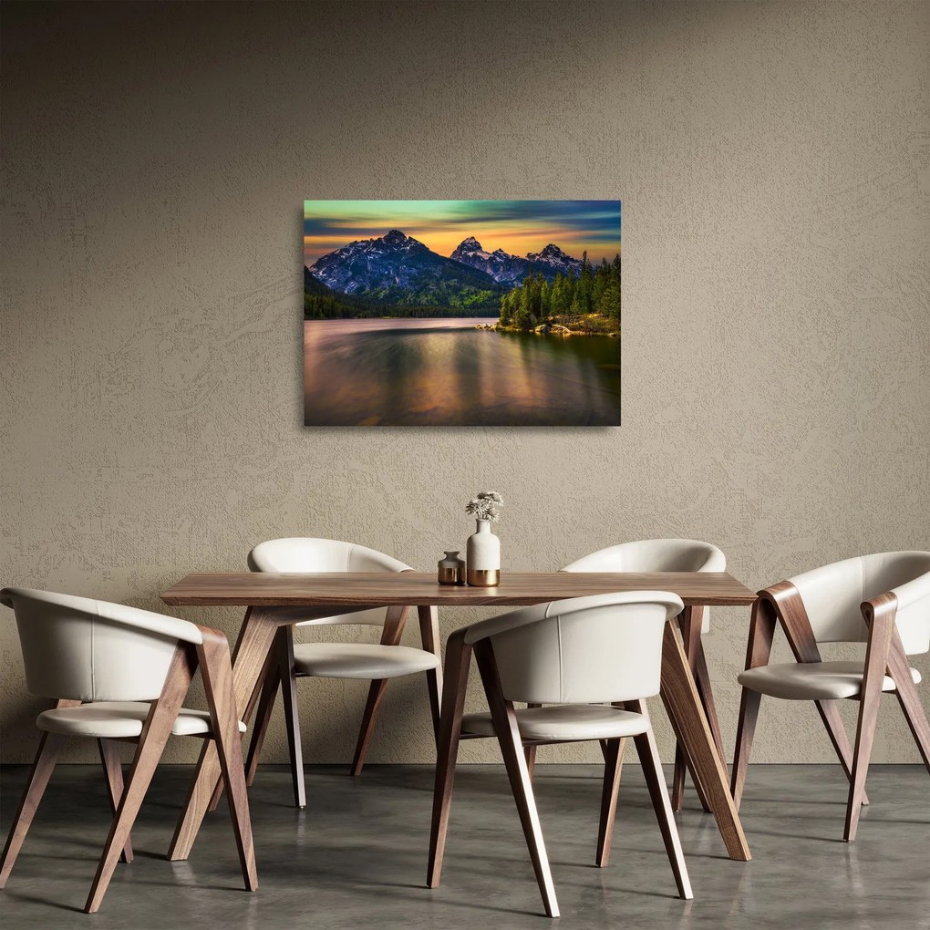 Üveg kép - Grand Teton Nemzeti Park (70x50 cm)