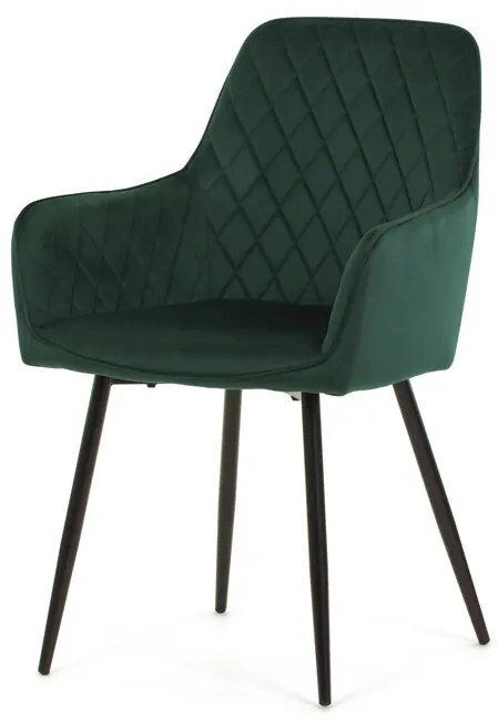 Zöld Bársony Étkezőszék. DCH-215 GRN4