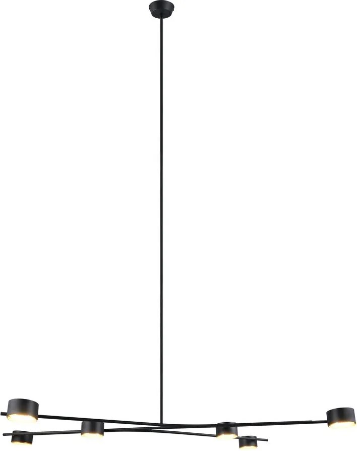 Fekete fém függőlámpa Coda – Trio Select