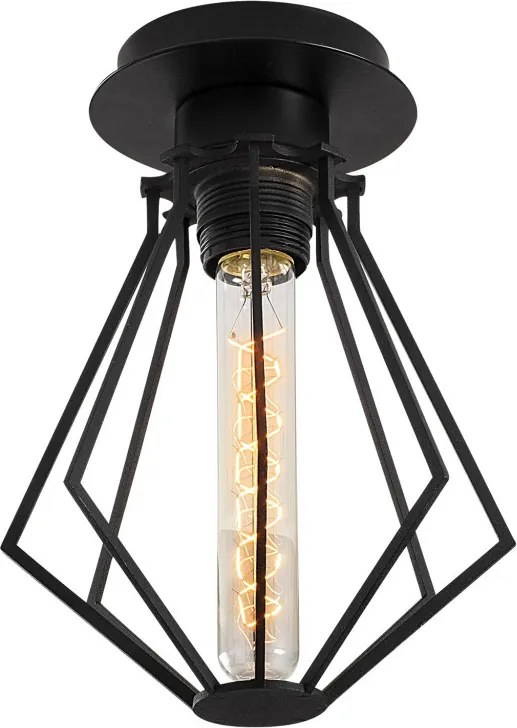 Oylat N-1039 fekete vas függőlámpa, Ø18 cm