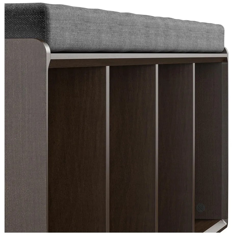 Brittany barna cipőtartó paddal - Novogratz