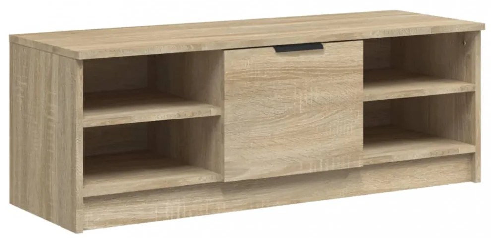sonoma-tölgyszínű szerelt fa TV-szekrény 102 x 35,5 x 36,5 cm
