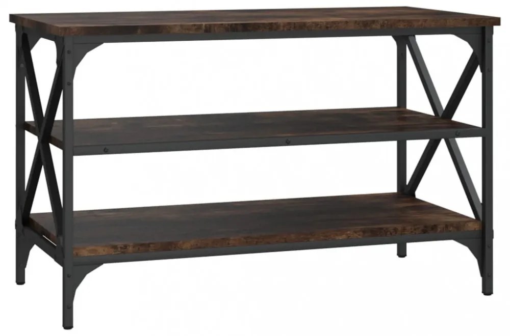 füstös tölgy színű szerelt fa TV-szekrény 80x40x50 cm