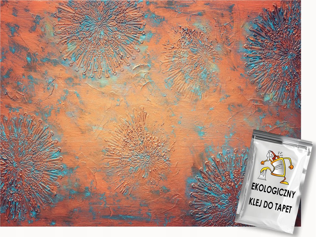 Fotótapéta Flizelina Fal Vakolat Relief Mandala Absztrakt 300x210 ragasztó