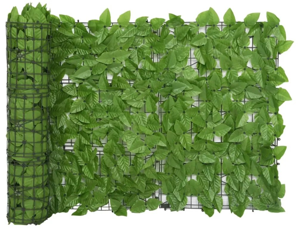 zöld leveles erkélyparaván 400 x 75 cm