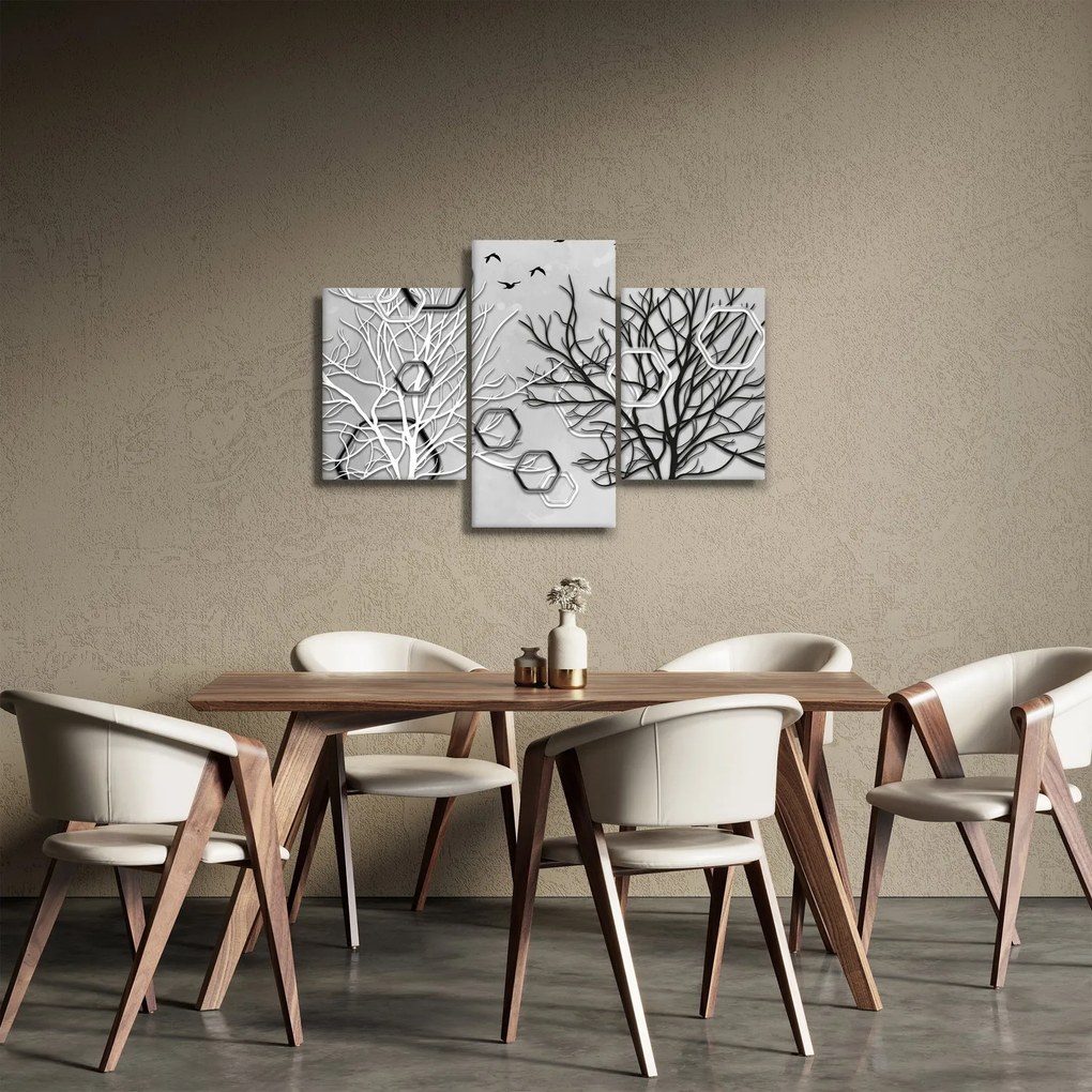 Absztrakt kép a fák (90x60 cm)