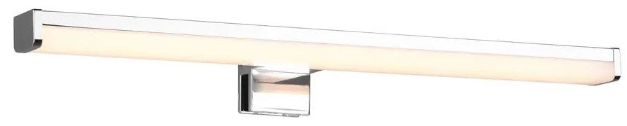 Fényes ezüstszínű LED fali lámpa (hosszúság 40 cm) Lino – Trio