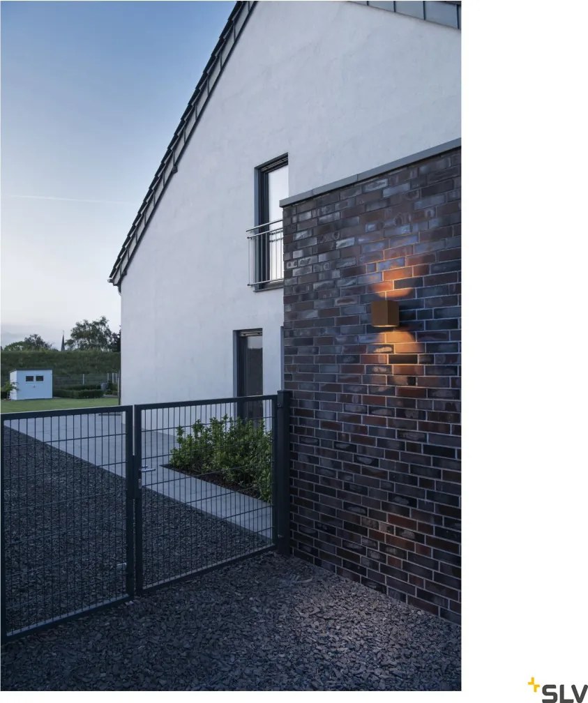 SLV 1004650 RUSTY Modern Kültéri Fali Lámpa Antracit, Rozsdás LED IP65