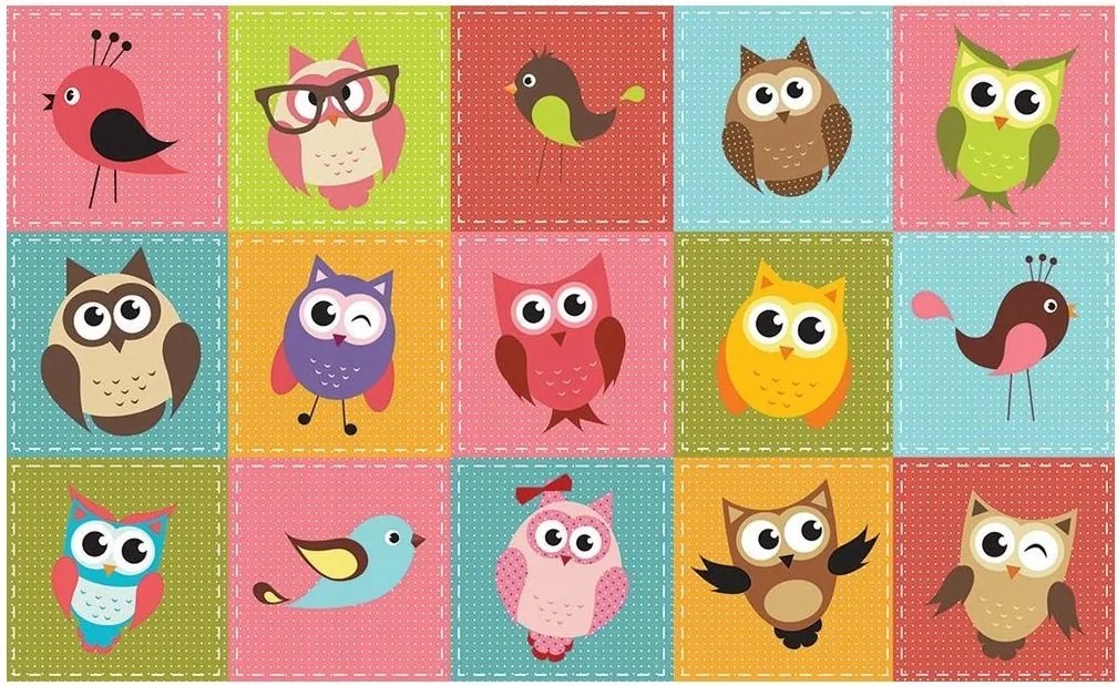 Gyerek fotótapéta baglyok fotótapéta 254 x 184