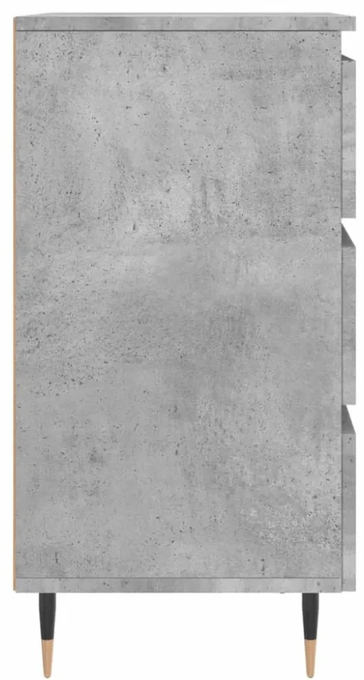 2 db betonszürke szerelt fa éjjeliszekrény 40x35x69 cm
