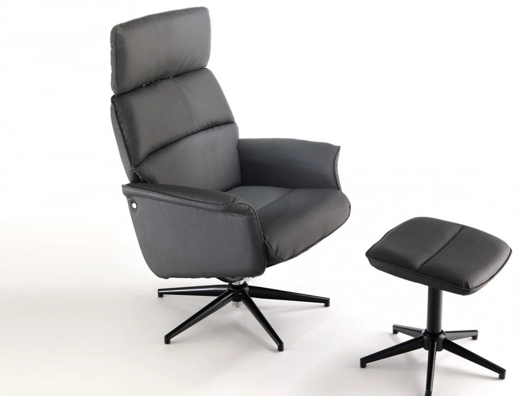 TRAVIATA kényelmi design fotel - antracit