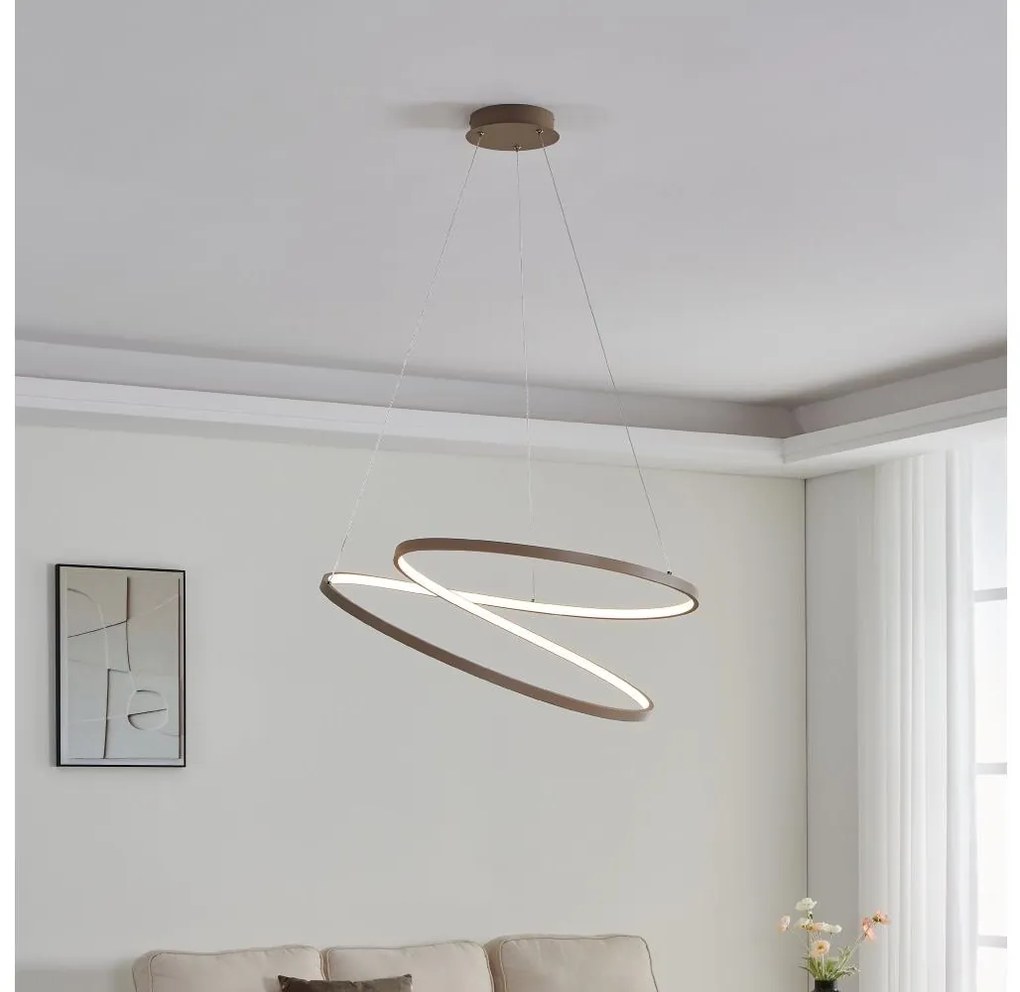 Eglo 901141 - LED Csillár zsinóron RUOTALE LED/42W/230V 3000K bézs