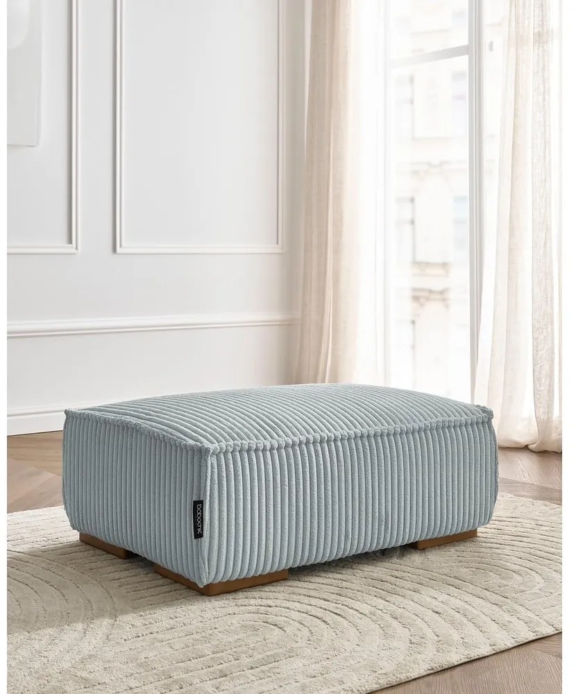 Világosszürke kordbársony lábtartó Chelsea – Bobochic Paris