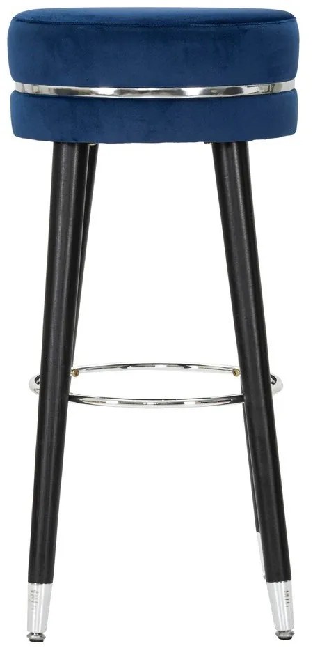 Kék kárpitozott bárszék (ülésmagasság 74 cm) Paris – Mauro Ferretti