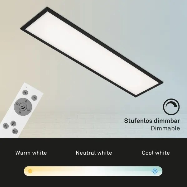 Brilo - LED Dimmelhető mennyezeti lámpa PIATTO LED/24W/230V 100x25 cm + távirányító