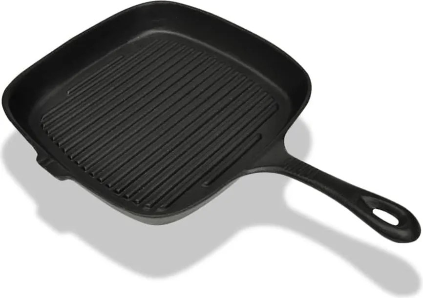 vidaXL öntöttvas grillserpenyő 24 x 23 cm