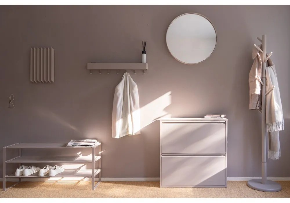 Szürkésbarna fém cipőtartó 70x48,5x29 cm Rex – Spinder Design