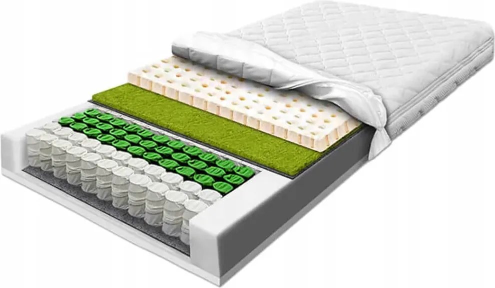 80x170-es zsebrugós matrac, ortopéd latex, 21 cm magas, higiénikus H2