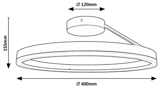 Rabalux 71302 - LED mennyezeti lámpatest ISAURE LED/24W/230V