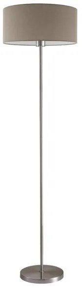 LED állólámpa TUNJA 1xE27/20W/230V átm. 38 cm matt króm/taupe