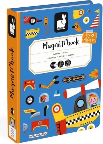 Janod - MAGNETIBOOK interaktív mágneses járműkészlet