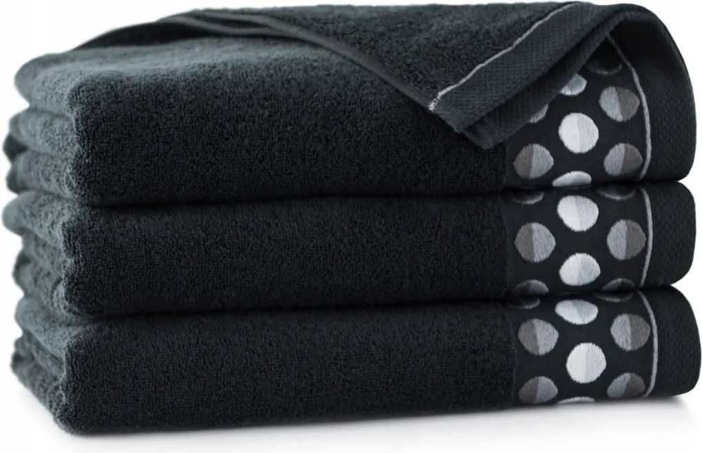 Zen törölköző 2 egyiptomi pamut 50x90 fekete