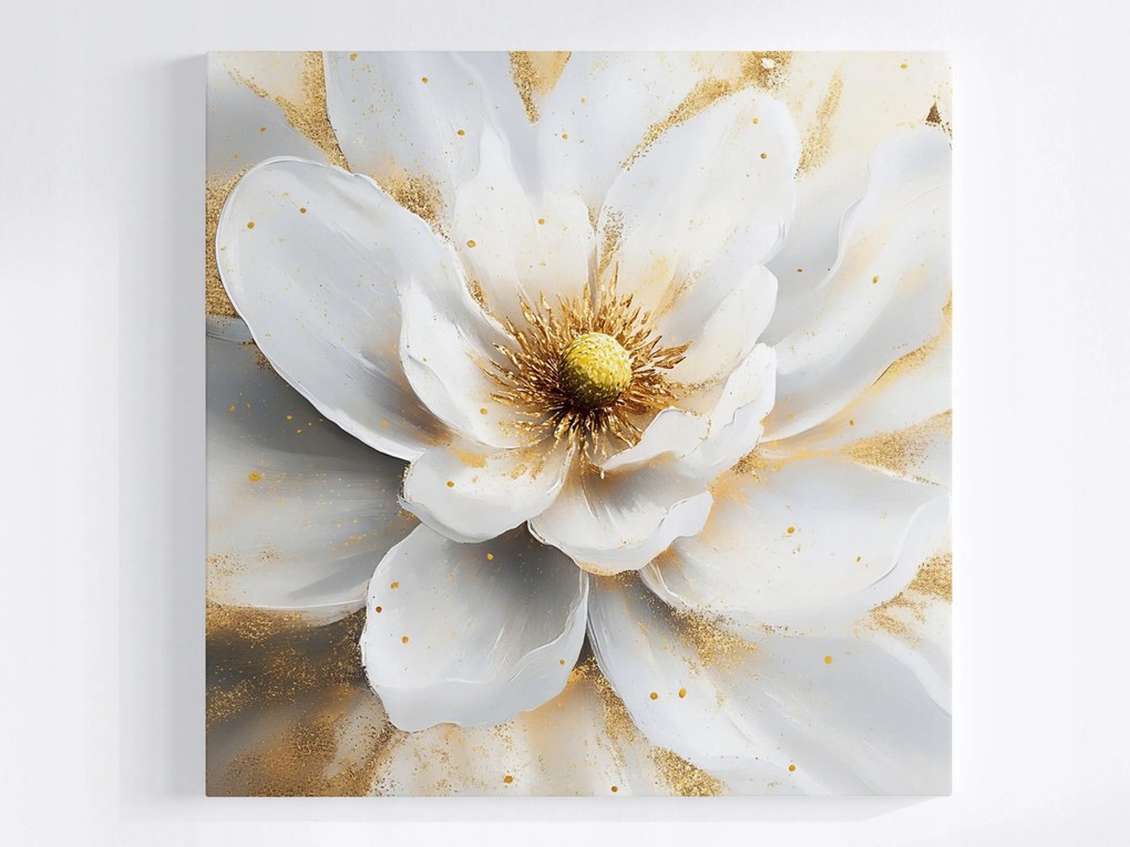 Vászonkép Canvas Természet Fehér Virág Magnólia Glamour 40x40