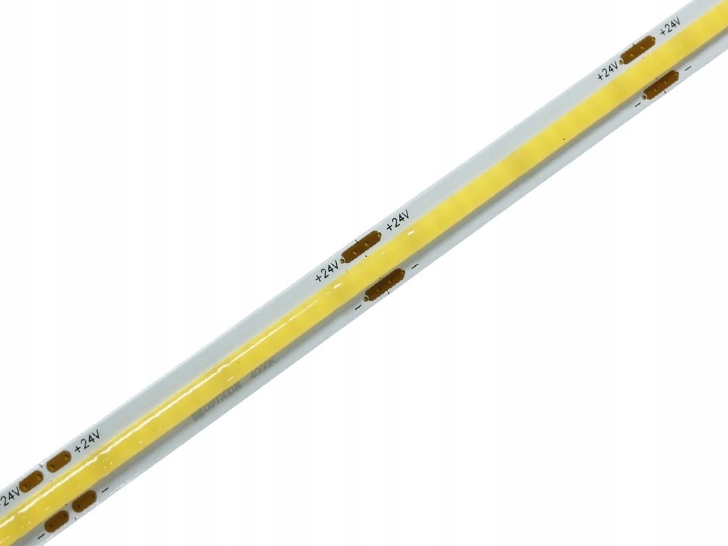 Cob Led Szalag 24V DC Fehér Semleges 4000K 8W /m 1600 Smd 8mm IP20 Opticon