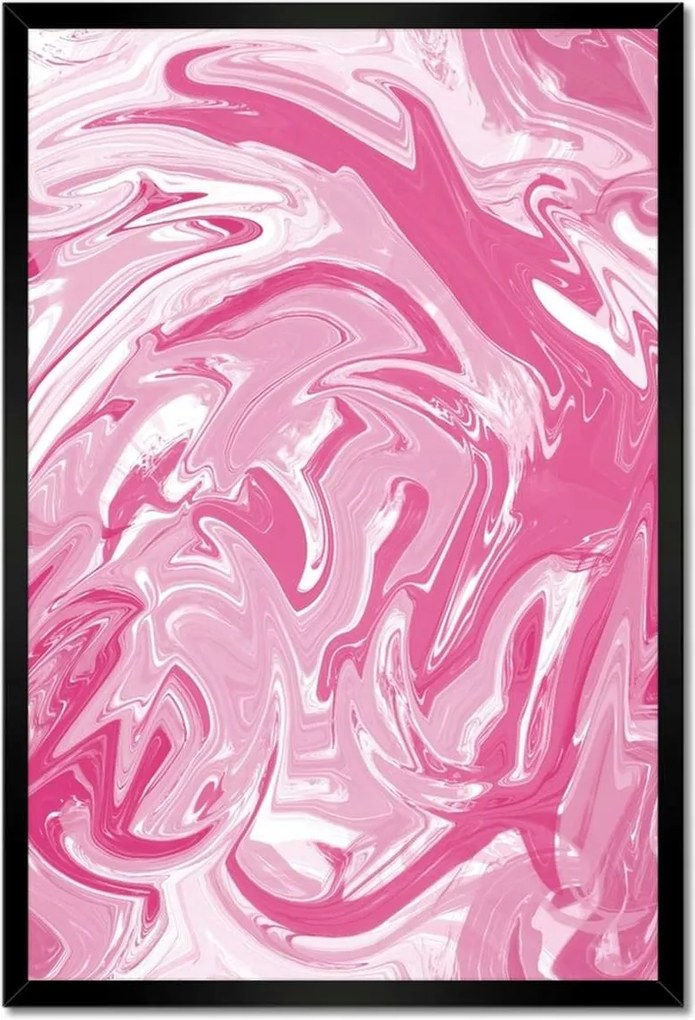 Bekeretezett plakátok 40x60 Reflection in water Pink