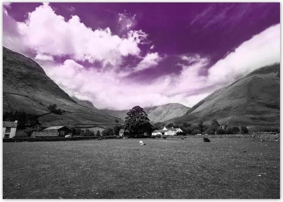 Poszterek A5 Szint Lila égbolt