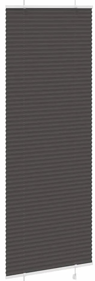 pliszírozott redőny fekete 70x200 cm szövetszélesség 69,4 cm