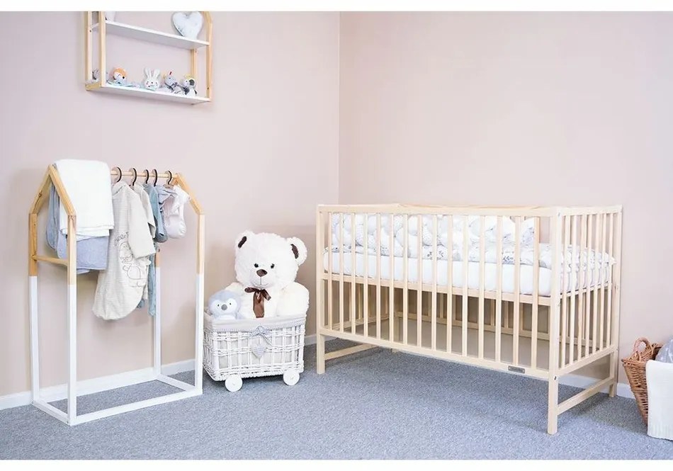 New Baby Basic kiságy, natúr