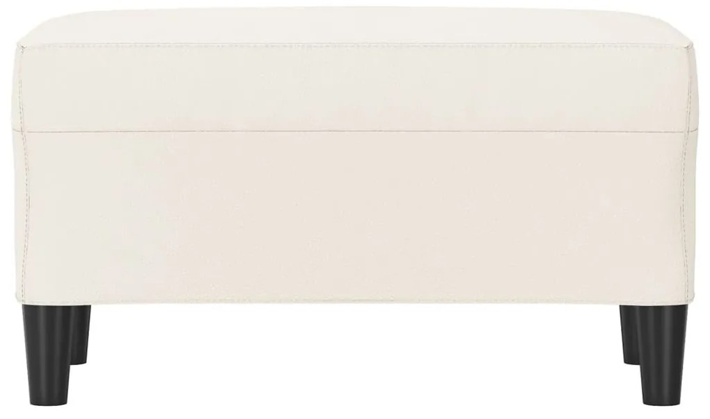 krémszínű műbőr pad 70 x 35 x 41 cm