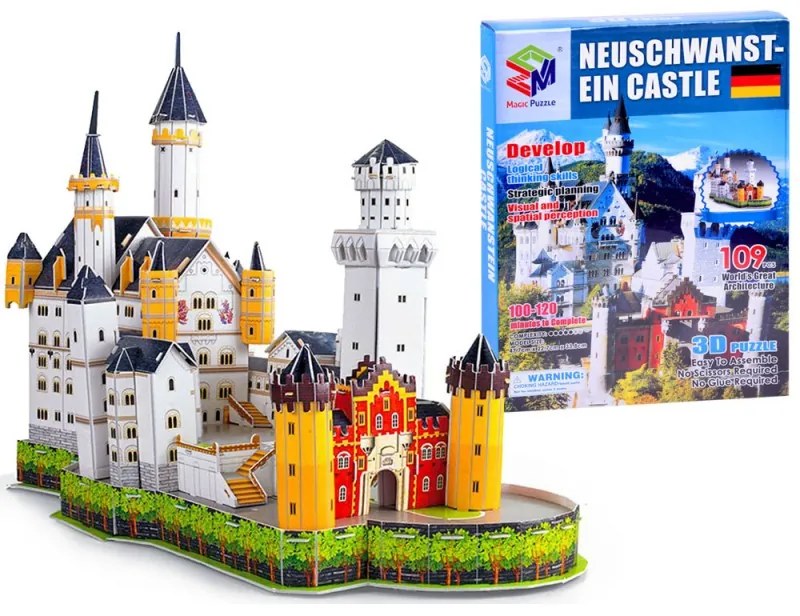 3D puzzle Neuschwanstein Castle - 109 db