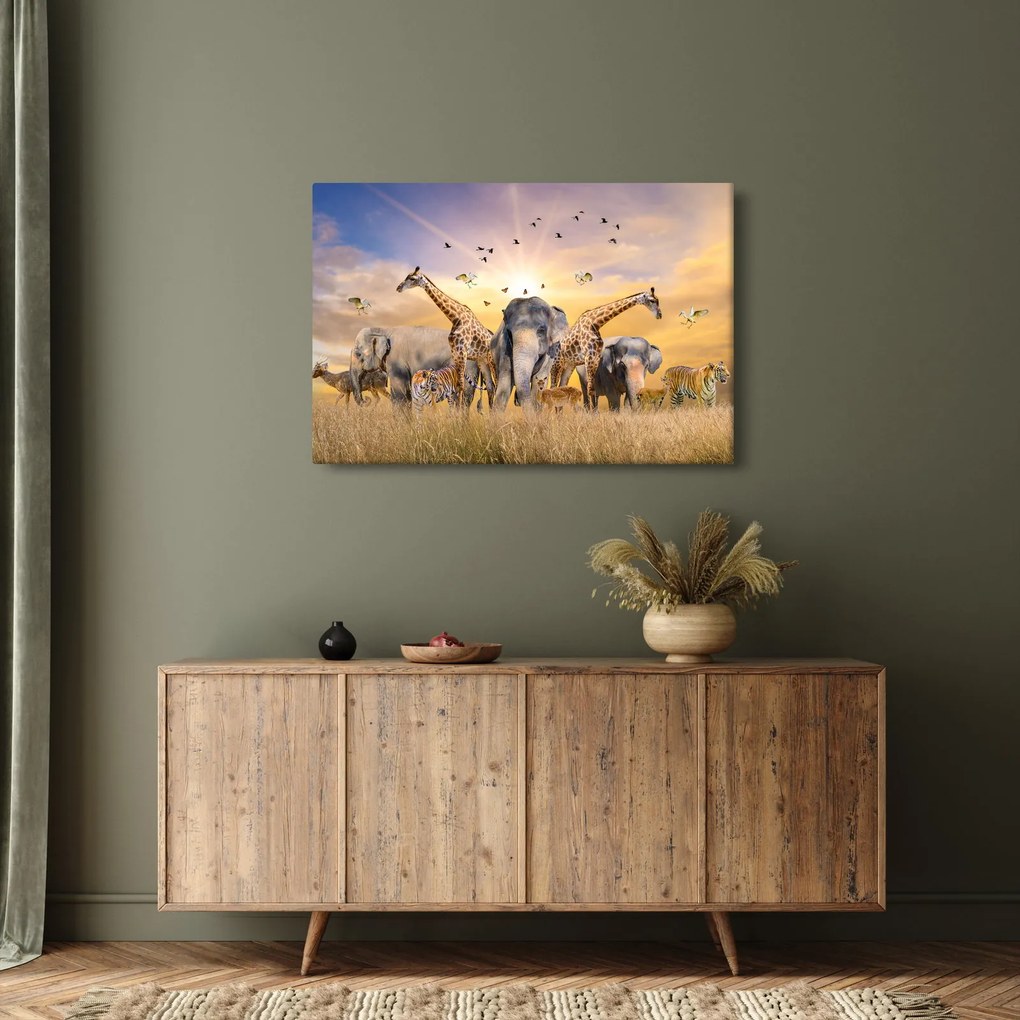 Kép - Afrikai állatok (90x60 cm)