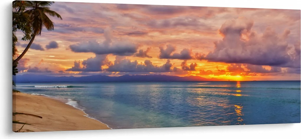 Kép - Naplemente a tengerparton (120x50 cm)