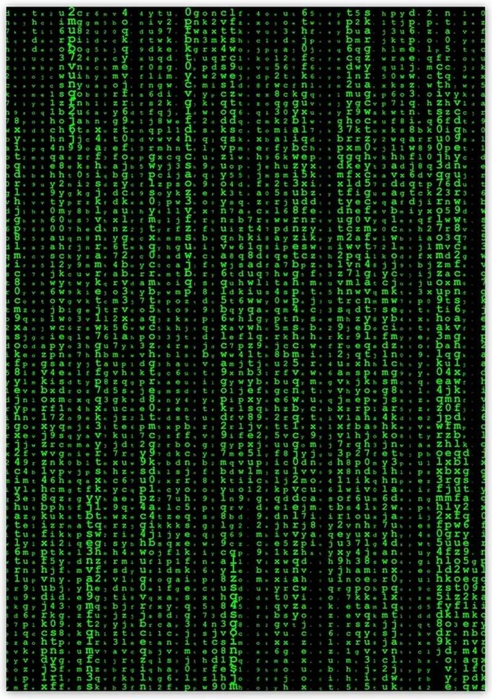 Poszterek 70x100 Kód programozás Tábla