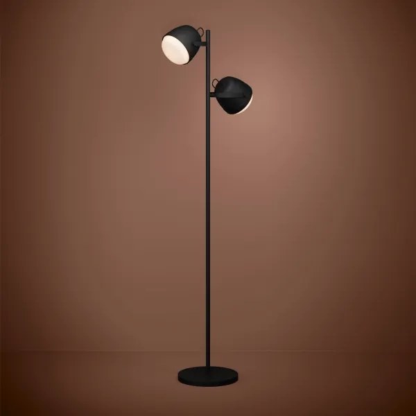 Eglo 390048 - Állólámpa UPANEMA 2xE27/28W/230V fekete