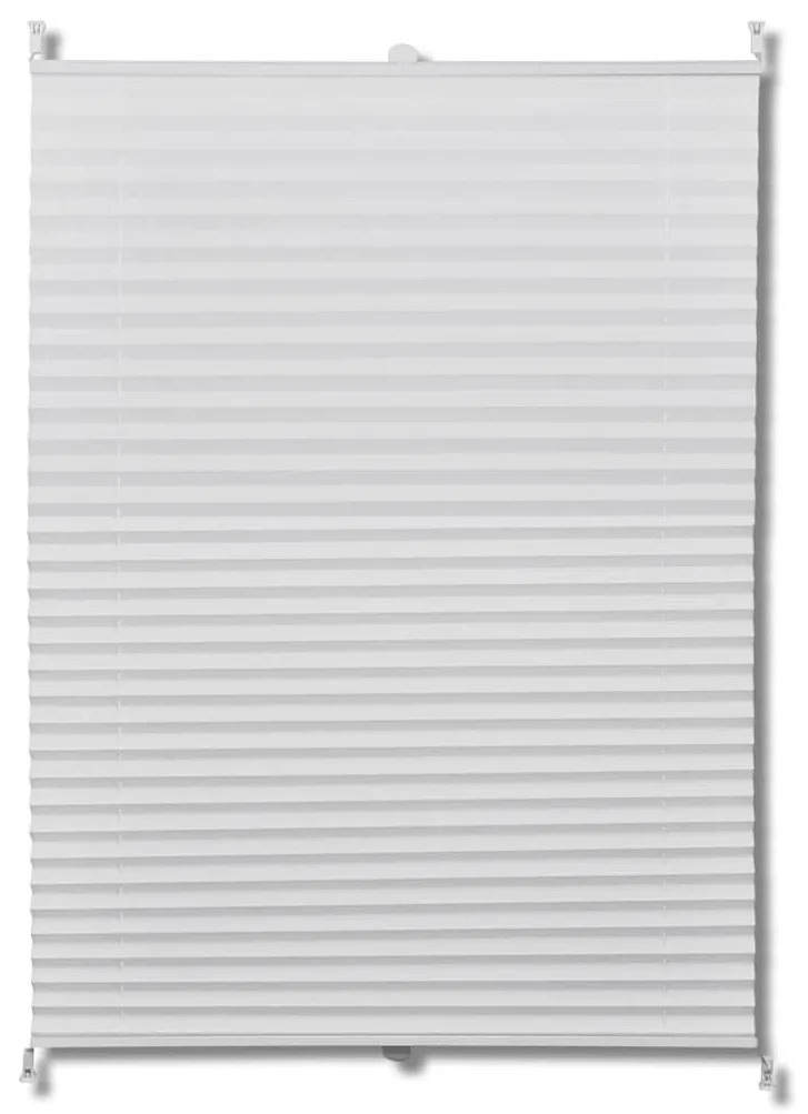 Plisse Roló 70 x 100 cm Fehér Redős Roló