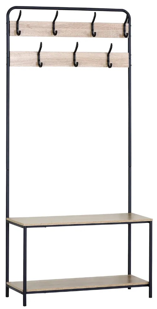 Intenso Home előszobai ruhafogas cipőtartó polcokkal 80 x 170cm sonoma tölgy