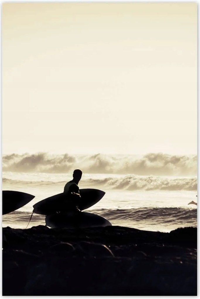 Poszterek 80x120 Szörfözés naplemente