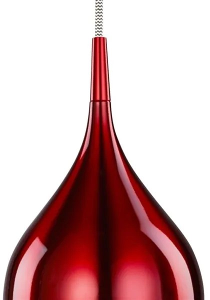 Searchlight 6461-12RE - Csillár zsinóron VIBRANT 1xE14/60W/230V piros