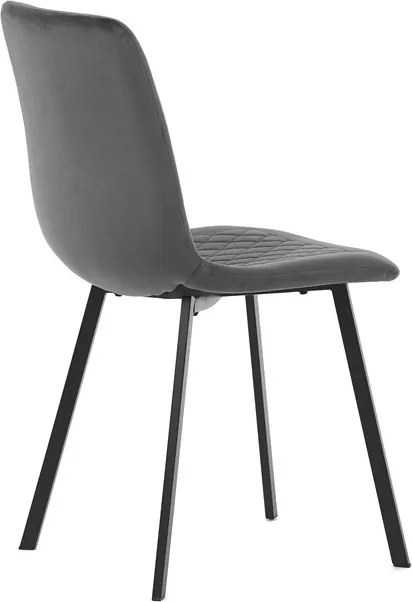 Szürke bársony étkezőszék, DCL-973 GREY4