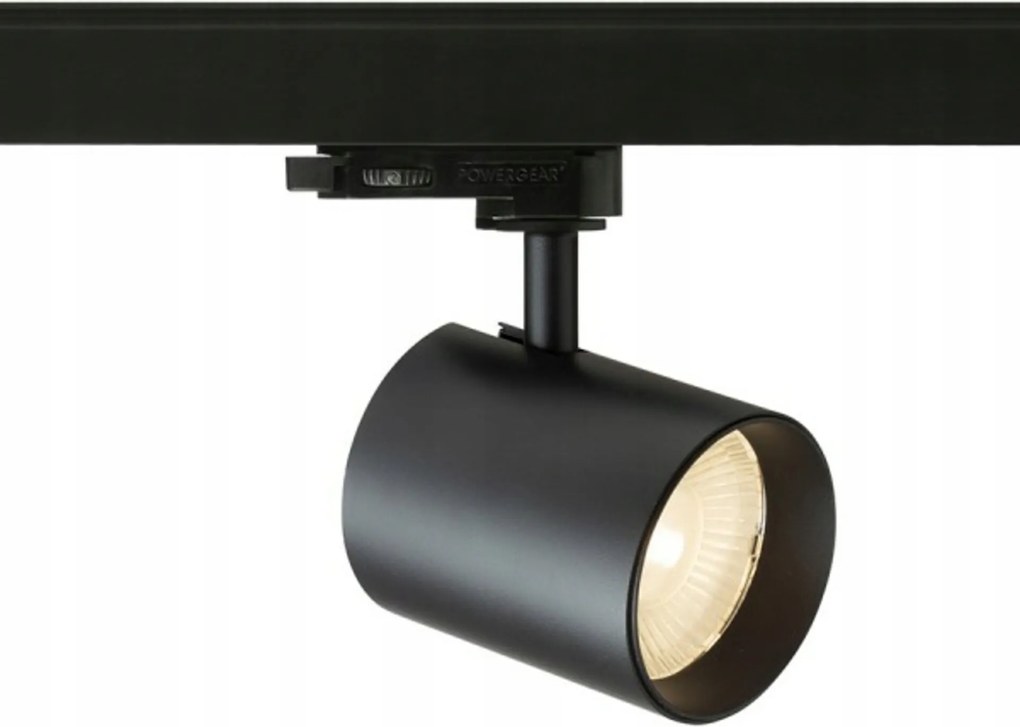 Rendl Iris 7 Led háromfázisú sínre szerelhető lámpa fekete 10W 3000K 24°