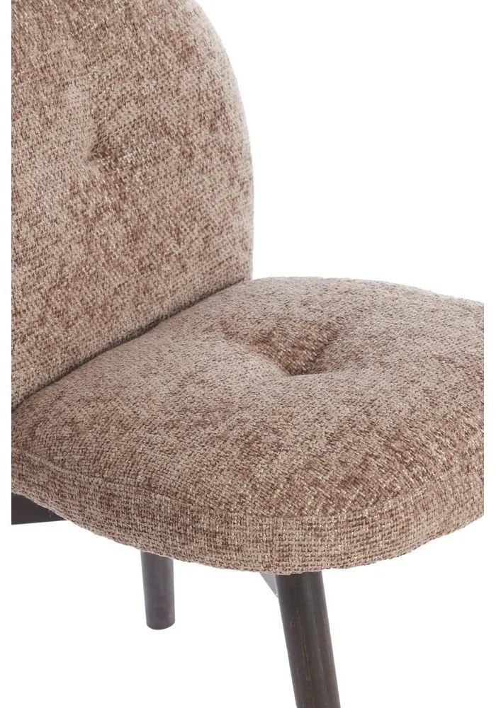 Barna kárpitozott étkezőfotel szett 2 db-os Sinosa – Light &amp; Living